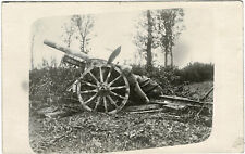 RPPC Soldier In Battle￼ Iconic￼ World War 1 postcard  WWI Dead German on Cannon picture