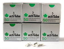 actiTube - activated CHARCOAL slim filters 7mm for rolling - 300 filters picture