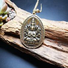 Gandhanra Antique Tibetan Buddhist Amulet,Double Sided Avalokitesvara,Padmapani picture