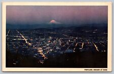 Portland OR - Night Scene - Mount Hood in Background - City of Roses picture