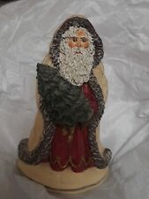 June McKenna Santa Figurine. St. Nick Christmas. Signed & Dated  1988. picture