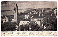 Cornell University and Cayuga Lake Ithaca NY New York Posted 1907  Postcard picture
