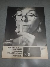 Chesterfield 101 Cigarettes Print Ad 1967 10x13 Great To Frame  picture