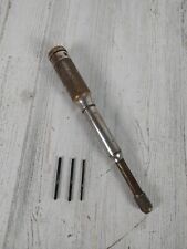 Antique Goodell Pratt Toolsmiths Push Drill  w/ 3 Sharp Drill Point Set  picture
