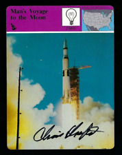 Christopher Kraft signed card Important NASA Official Mission picture