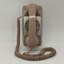 Vintage Rotary Wall Phone 70's GTE Automatic Electric Salmon Pink with Mount picture