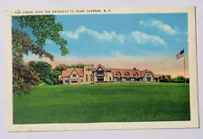 Howe Cavern Vintage Postcard Lodge Over The Entrance picture