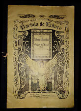 JUDAICA Ketubah Unique Buenos Aires 1923 Argentina 50x30 cm Wedding Book picture