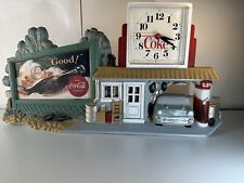 Vintage Burwood 1990 Coca Cola Route 66  Garage Gas Station Wall Clock picture