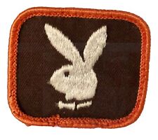 Vtg ‘80s Playboy Bunny Logo Rare Color Uniform Embroidered Patch Brown Orange picture