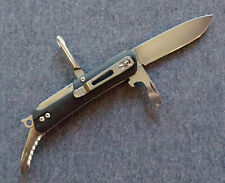 RARE- COUNTY COMM BOKER EDC SLIP JOINT KNIFE, BLACK G10 SCALES. LIMITED 1000 pc picture