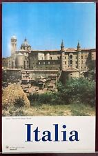 Original Poster Italy Alitalia Airline Urbino Ducal Palace Travel picture