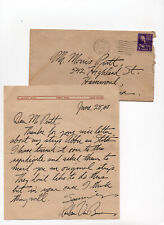 Original 1940 Raeburn Van Buren SIGNED Letter Abbie an' Slats Content + Envelope picture