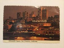 Postcard Chrome Ghirardelli Square, San Francisco, CA Evening View 1975 B6 picture