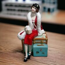 Hallmark Vintage 1998 Holiday Voyage Barbie Limited Edition Porcelain Figurine picture
