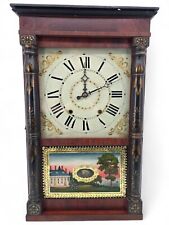 Antique E & G.W.Bartholomew Bristol CT Wooden Works Shelf Clock picture