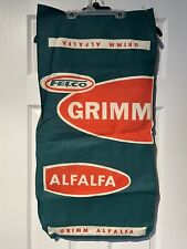 Vintage FELCO GRIMM ALFALFA Seed Cloth Feed Sack Bag Livestock Farm Agriculture picture
