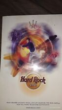Hard Rock Cafe International Menu in English 2002 Laminated - Rare picture