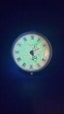 Vintage GLOWING Swiza Scheffield Alarm Clock Brass Tone(Doesn't Wind)  picture