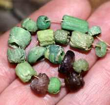 Rare Ancient Glass Excavated Dig Beads Afghanistan Trade Circa 1000 Years Old picture