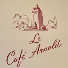 1960s Le Cafe Arnold French Restaurant Lunch Menu Central Park New York City #2 picture
