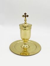 Church Oil Vessel for Sacred Anointing Brass Unction sets picture