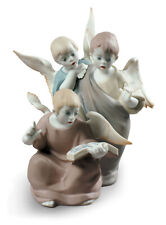 LLADRO ANGELIC VOICES FIGURINE #9188 BRAND NIB RELIGIOUS CUTE ANGELS SAVE$$ F/SH picture