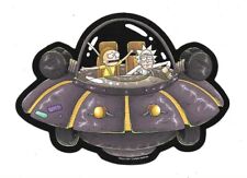 Rick and Morty TV Series In Their Spaceship Peel Off Image Sticker Decal NEW picture