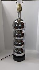 MCM George Kovacs Style Vintage Mid-Century Modern Stacked Chrome Ball Lamp picture