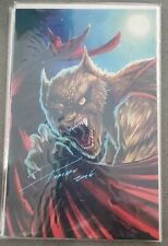Poncho Werewolf Foil Cover Art book C2E2  Exclusive Signed by Poncho 2024 COA picture