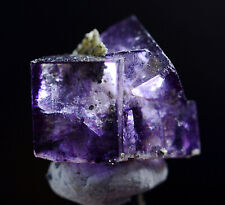 2.7g Natural Clear Phantom Purple FLUORITE Mineral Specimen /Yaogangxian China picture