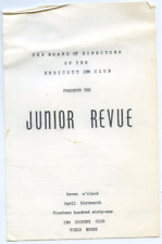 1961 Flyer Program Endicott IBM Club Junior Revue Ballet Baton Tap Classes picture