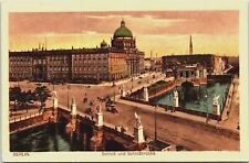 Germany Berlin Schloss und Schlossbrücke Vintage Postcard B132 picture