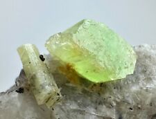 Top Beautiful Light Green Pargasite Crystals On Matrix. Badakhshan, AFG 134 CT. picture