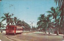 Veracruz, MEXICO - Boulevard - 1961 - Trolley picture