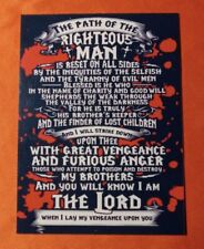  Bible verse EZEKIEL 25:17  Religious Prayer Custom Card (front and back) picture