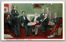 Postcard Vtg Patriotic Proclamation Of Emancipation US Capitol Painting picture