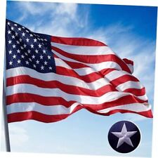 American Flag 8x12 FT, US Flags with Embroidered Stars Sewn 8 by 12 Foot picture
