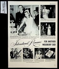 1944 Woodbury Facial Soap International Romance Woman Vintage Print Ad 38983 picture