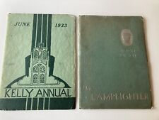 Vintage 1933 & 1936 Thomas Kelly High School (Chicago) Yearbooks picture
