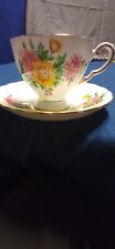 Vintage Tuscan Royal Bone China Tea Cup and Saucer Spring Flowers English Made picture