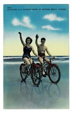 Vintage Postcard. Bicycle, beach, and beauties, by Daytona Chamber of Commerce picture