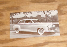 Original 1948 DeSoto 2-Door Sedan Postcard 48 picture