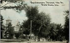Residence Scene, 8th Street, Red Oak IA 1910 Vintage Postcard OO picture