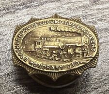 Antique 14K Gold Brotherhood of Locomotive Engineers Lapel Pin - Bastian Bros picture