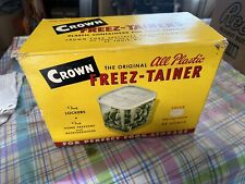 VTG Crown Freez-Tainer Plastic Freezer Containers Original Box 6 NOS 48 oz picture