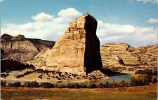 Steamboat Rock Formations Colorado Utah US Hwy 40 Chrome Postcard WOB 3c Stamp picture