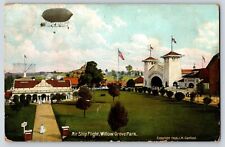 Postcard Dirigible Air Ship Willow Grove Park Pa. c1908 picture