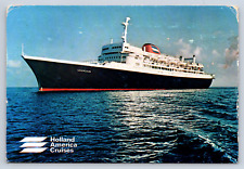 Vintage Postcard SS Veendam Cruise Ship Panama Holland America Cruises picture