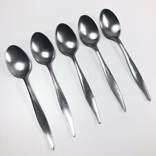 Vintage Nasco Flamingo Montego Teaspoons Stainless Steel Japan 6” Spoons 5 Piece picture